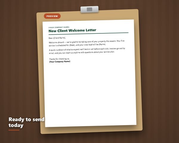 Client Letters & Notices Pack — sample page preview