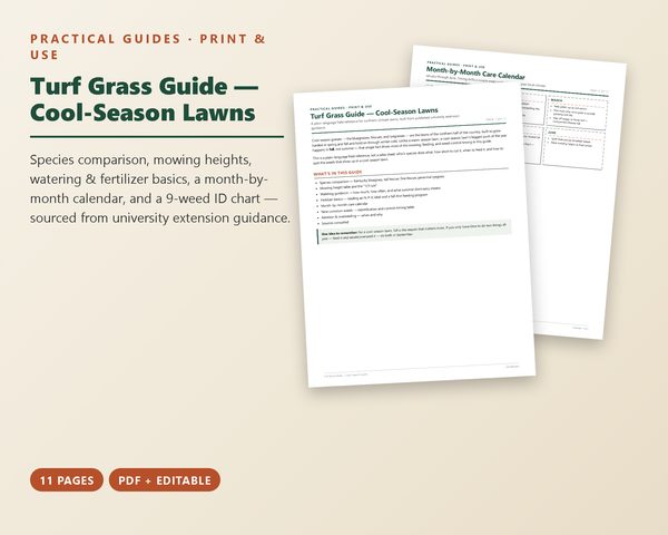 Turf Grass Guide: Cool-Season Lawns