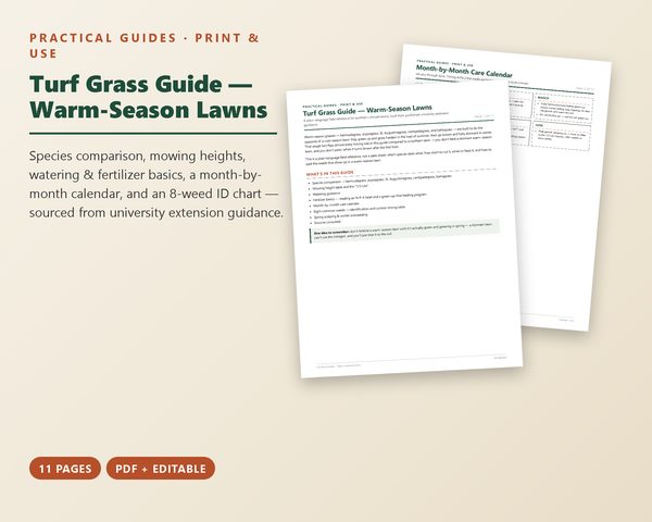 Turf Grass Guide: Warm-Season Lawns