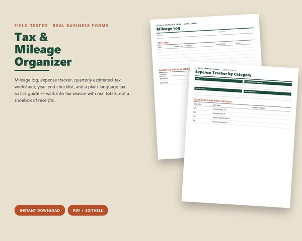 Tax & Mileage Organizer
