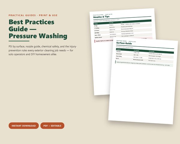 Best Practices Guide: Pressure Washing