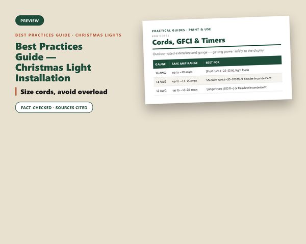 Best Practices Guide — Christmas Light Installation — sample page preview