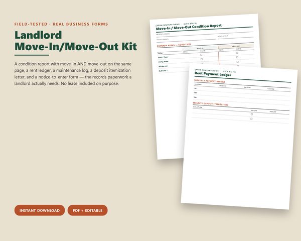 Landlord Move-In/Move-Out Kit
