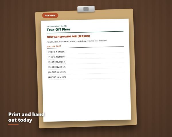 Service Business Marketing Pack — sample page preview
